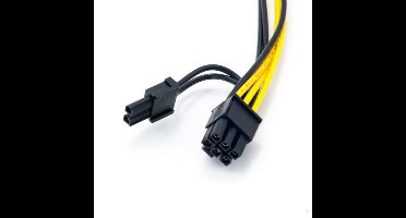 6Pin Female to Dual 8Pin Male Graphics Power Cable, Approx.20CM