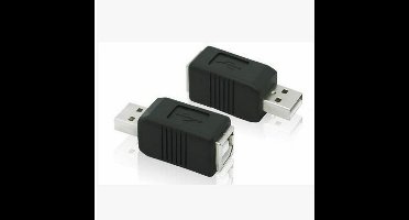 USB A/M naar USB B Female Adapter