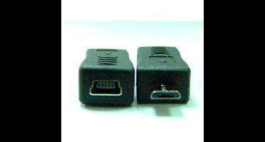 USB micro male naar mini female adapter