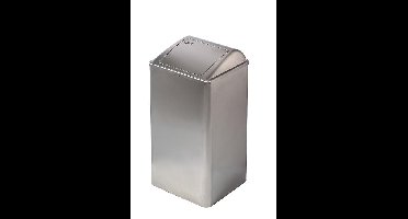 Mediclinics Mediclinics afvalbak gesloten 65l. PP0065CS - RVS