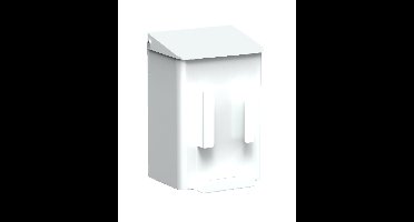 Mediqo-line MediQo-line hygiënebak 6 liter + zakjeshouder MQWB6HBHP - wit