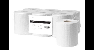 All Care Poetsrol midi recycled wit 2 laags - 6 rollen