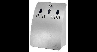 Dutch Bins Dutch Bins wandasbak vierkant - RVS