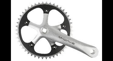 M-Wave Crankset 46t - Zilver/Zwart