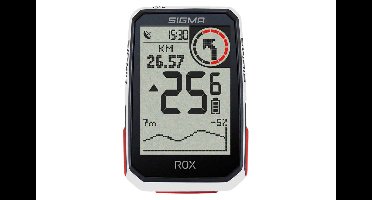 Sigma Rox 4.0 + Sensor Set Fietscomputer GPS - Wit