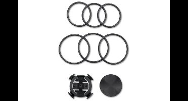 Garmin Beugel Vier ronde fiets - Zwart