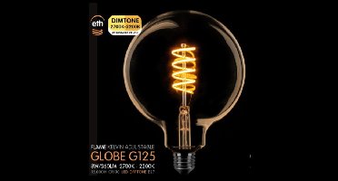 Globe 125mm goud spiraal 6W dimtone