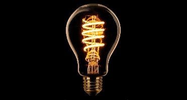 LED Standaard spiraal goud 7.5W dimbaar | Dimmer nodig