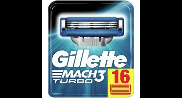 Gillette Mach3 Turbo Scheermesjes 16 Stuks