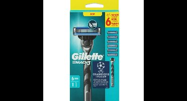 Gillette Mach3 Houder incl 6 Mesjes Nieuw
