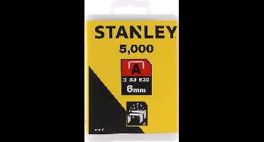 Stanley nietjes 6 mm type A 5000 stuks