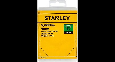 Stanley nietjes 6 mm type G 5000 stuks