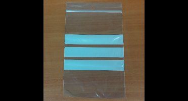 100 Gripzakjes 100 x 150 mm met schrijfvlak 50 micron