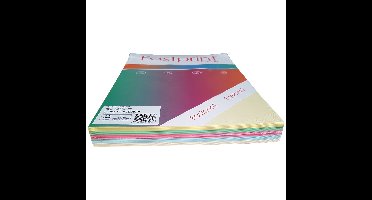 5 Pastelkleuren 250 vel A4 80 gram Fastprint 129229