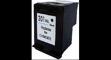 Huismerk HP 301XL cartridge zwart met inktniveau