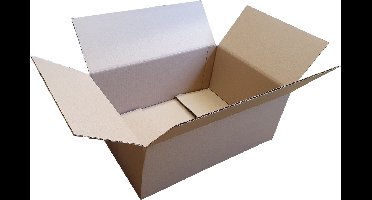 25 Vouwdozen 350x240x130mm bruin enkelgolf