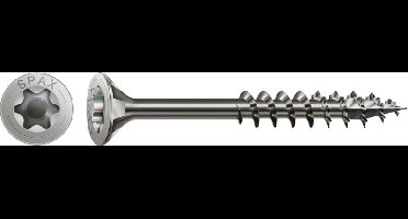 200 Spax schroeven 4,5x45mm RVS A2 deeldraad T20