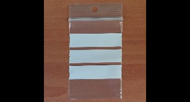 100 Gripzakjes 40 x 60 mm met schrijfvlak 90 micron