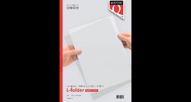 25 Insteekhoezen A4 L-model 0,12mm PP glad Quantore