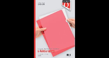 25 Rode A4 insteekhoezen L-model 0,12mm PP Quantore