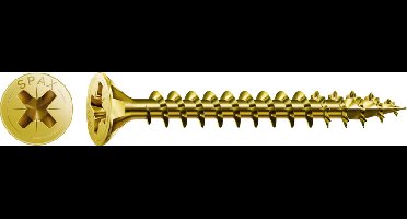 100 Spax Yellox schroeven 5x60mm voldraad PZ2