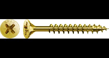 100 Spax Yellox schroeven 5x70mm voldraad PZ2