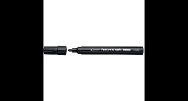 Quantore permanent marker 1-1,5mm rond zwart