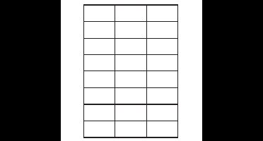 A4 etiketten 70 x 37 mm wit 100 vel huismerk