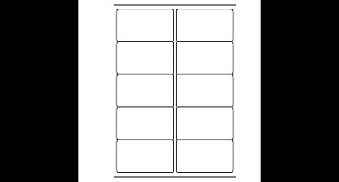 A4 etiketten 99,1 x 57 mm wit 100 vel huismerk