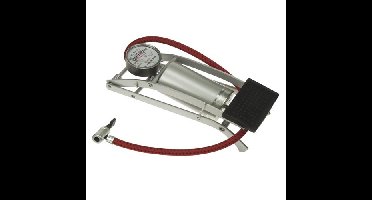 Voetpomp met manometer Perel AFP01