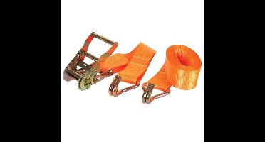 Ratelspanband incl. haken 4.5 m x 50 mm Perel ARAT3 1000 kg