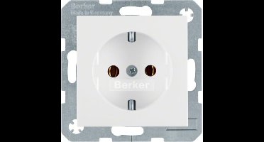 Berker wandcontactdoos S.1/B.3/B.7 wit glans 6147438989