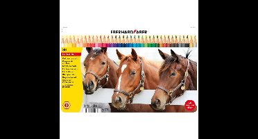 36 Kleurpotloden Eberhard Faber in bliketui