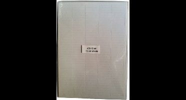 Inlegstroken voor magneetetiketten 40x10 mm (10 vel)