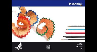 Kangaro tekenblok A3 200 gram 20 vel wit