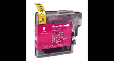 Huismerk Brother LC-1100M / LC-980M cartridge magenta