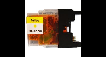 Huismerk Brother LC-1240Y cartridge geel