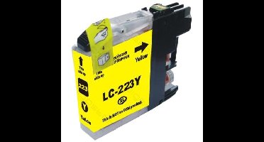Huismerk Brother LC-223Y cartridge geel