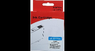 Huismerk Brother LC-3217C cartridge cyaan