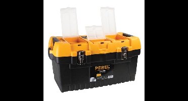 Gereedschapskoffer met metalen sloten Perel OM22M