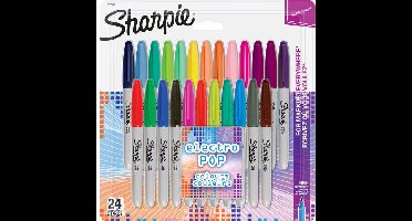 Sharpie Electro Pop vilstiften set 24 kleuren