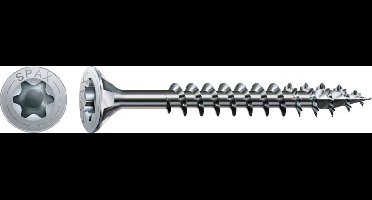 100 Spax schroeven 5x80mm voldraad verzonken kop T20