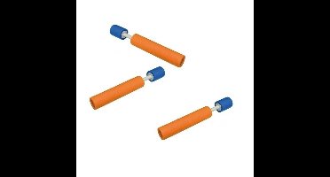 3x Foam supersoaker waterpistolen 33 cm