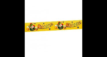 Alaaf party afzetlint 15 mtr geel