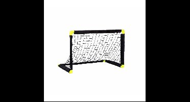 Alert Voetbalgoal inklapbaar - 1x - kunststof - 90 x 59 x 61 cm - buitenspeelgoed