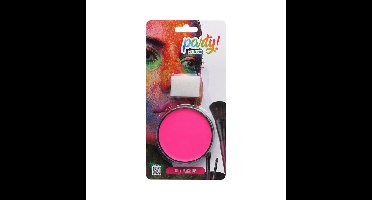Atosa OIL grimeer schmink met sponsje - roze - 6 gram - carnaval/verkleed thema