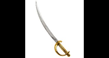 Carnaval verkleed zwaard - Piraten - 62 cm - plastic - kromzwaard - accessoires