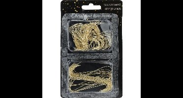 Christmas Decoration Kerstbalhaakjes - 150x - goud - 3,5 en 6 cm - kerstboomhaakjes