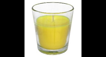 Citronella kaars in potje - glas - 10 branduren - D7 x H7 cm