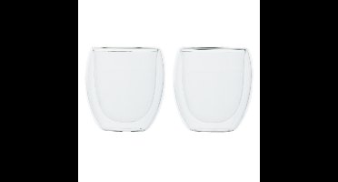 Cosy & Trendy Koffieglazen - 2x - dubbelwanzig - glas - 300 ml